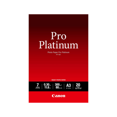 Глянцевая фотобумага Canon PT-101 Pro Platinum A3, 20 шт.