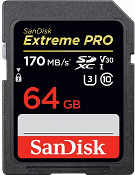 Карта памяти SanDisk Extreme Pro SDSDXXY-064G-GN4IN 64Gb