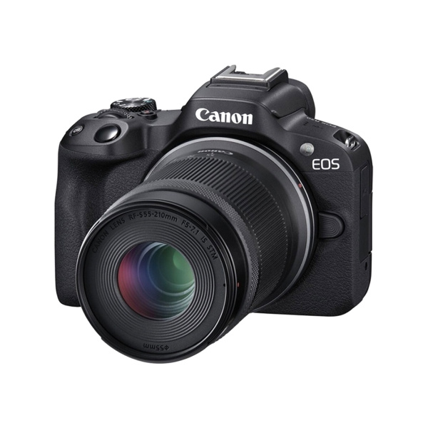 Цифровой фотоаппарат CANON EOS R50 + RF-S 18-45 mm IS STM + RF-S 55-210 mm IS STM Black