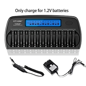 Зарядное устройство CITYORK для 12 аккумуляторов AA/AAA Ni-MH/Ni-CD