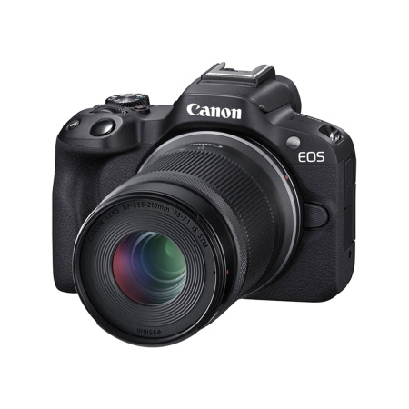 Цифровой фотоаппарат CANON EOS R50 + RF-S 18-45 mm IS STM + RF-S 55-210 mm IS STM Black