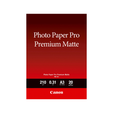Матовая фотобумага Canon Pro Premium Matte PM-101 A3, 20 шт.