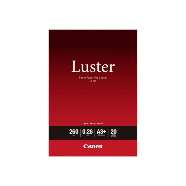 Глянцевитая фотобумага Canon LU-101 Pro Luster A3+ 20 шт.