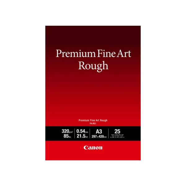 Глянцевая Фотобумага Canon Fine Art Rough FA-RG1 A3, 25 ШТ. (100% Хлопок, Грубая Текстура (Rough)